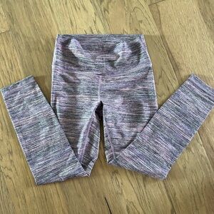 Lululemon Purple Striped Leggings